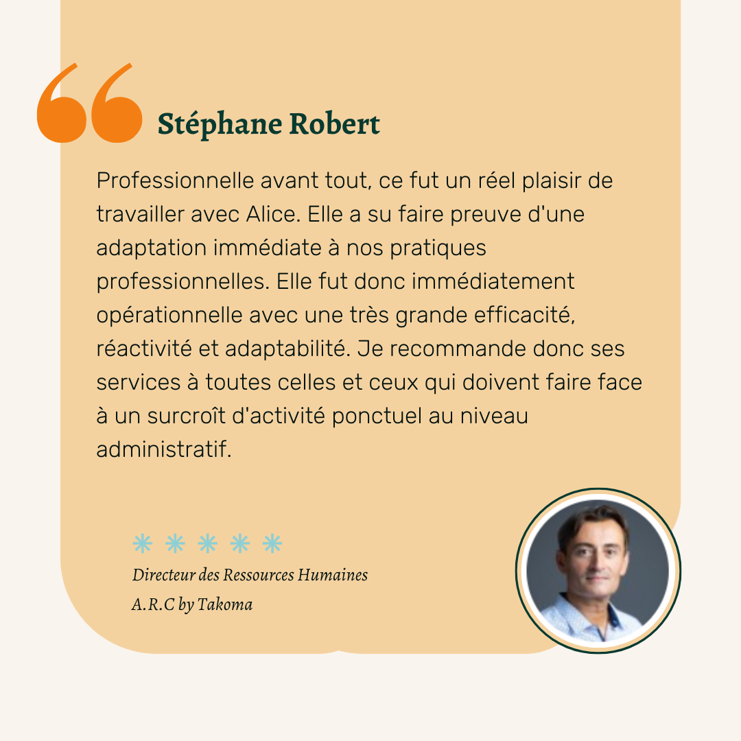 Avis Stéphane, pour Alice Sautron, INOA Consulting, Consultante à Reims